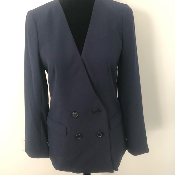 J Crew French Girl Blazer 12, Navy 2 Button NWT - Picture 6 of 11